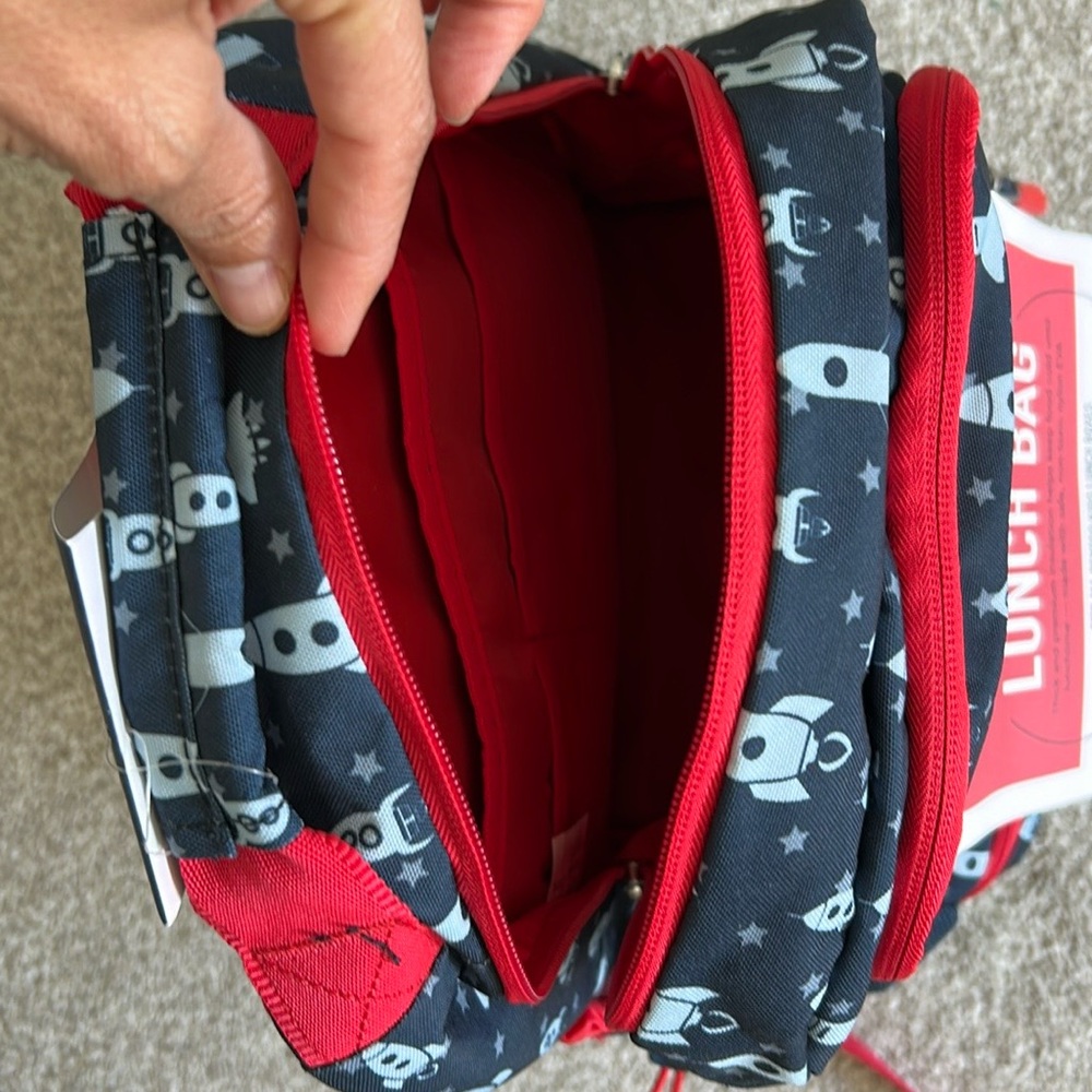 NWT Bentgo Lunch Bag Backpack Spaceship Print - Picture 8 of 9